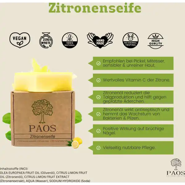 Zitronen Seife