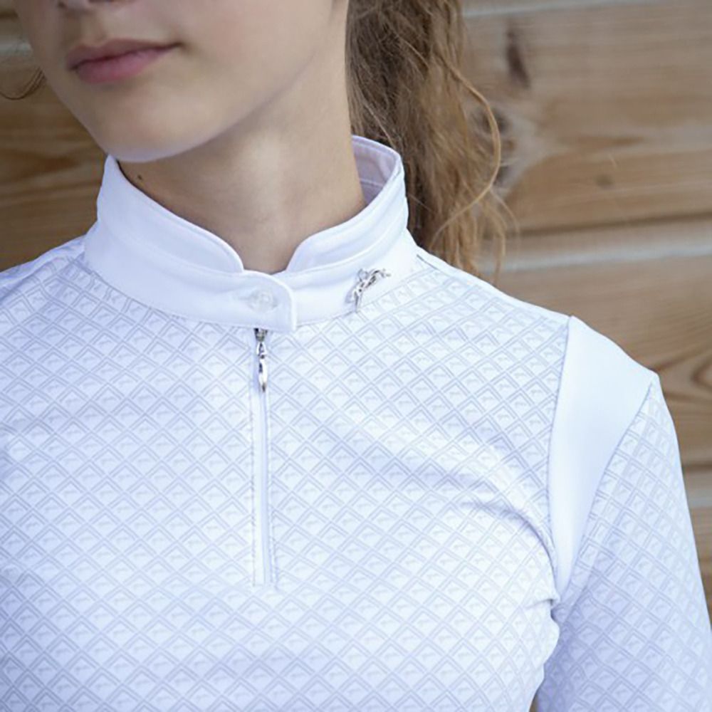 Pénélope SEVILLE - Polo de concours Femme blanc