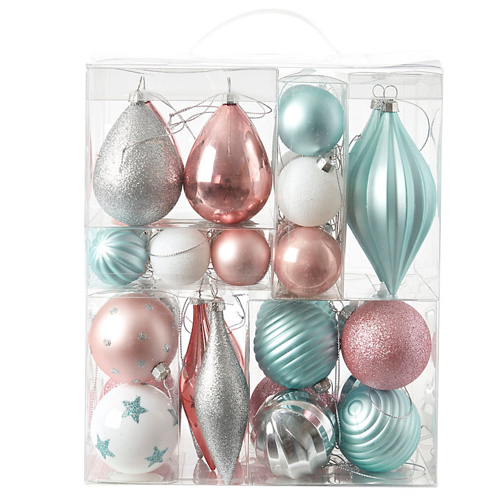 Décoration noel, pack Harmony pastel (40 pièces)