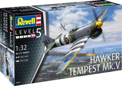 Revell - Hawker Tempest Fly Byggesæt - 1:32 - Level 5 - 03851