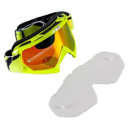 Masque cross Prov VISION BIKKI YELLOW FLUO IRIDIUM 2018 - Jaune