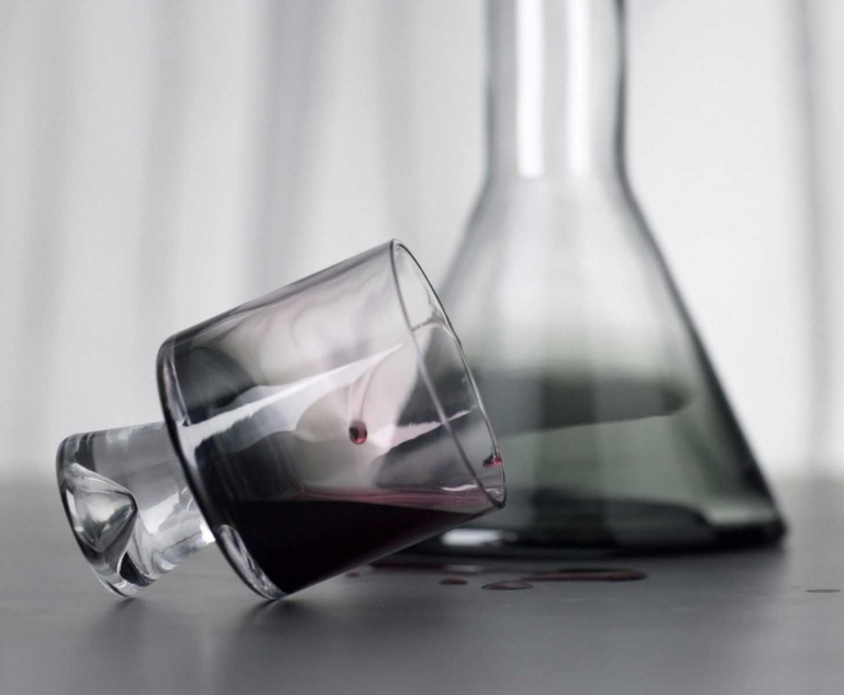 Tom Dixon Tank Low Ball glas set van 2 zwart