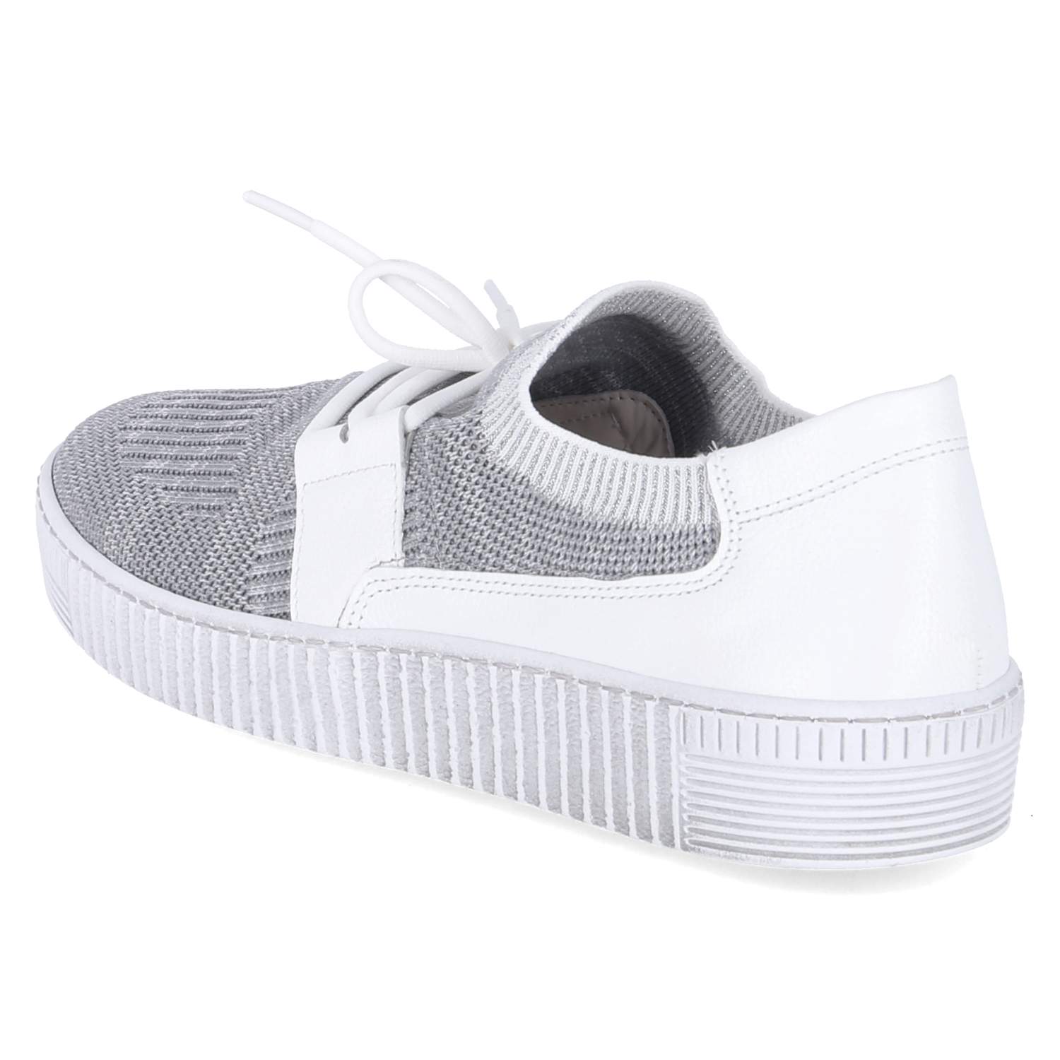 Gabor Slipper - grau/weiss/silber