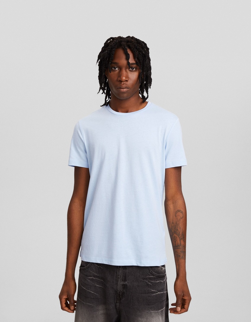 Camiseta de manga curta com modelagem regular