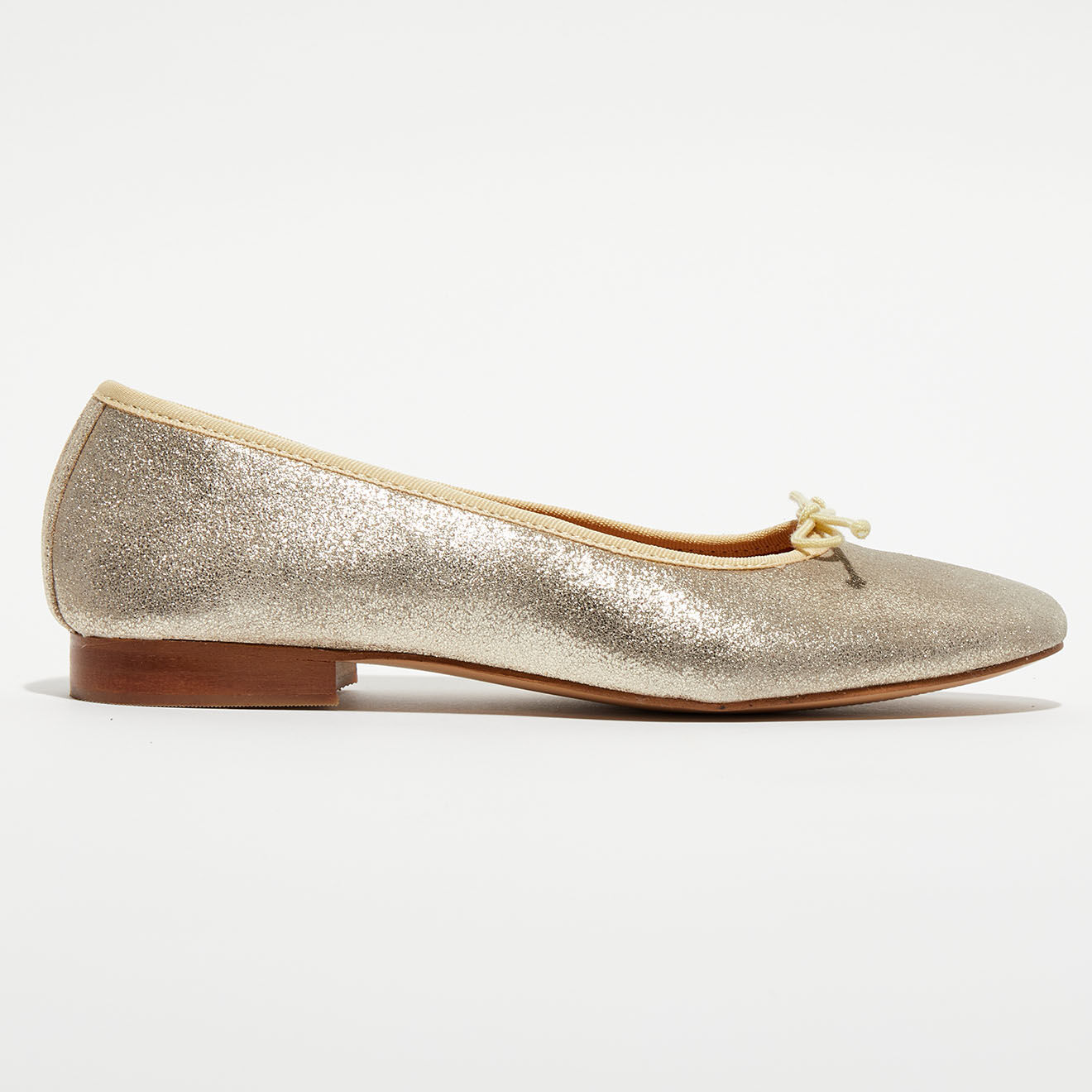 Quartier Latin Ballerines en Cuir Jeanne dorées