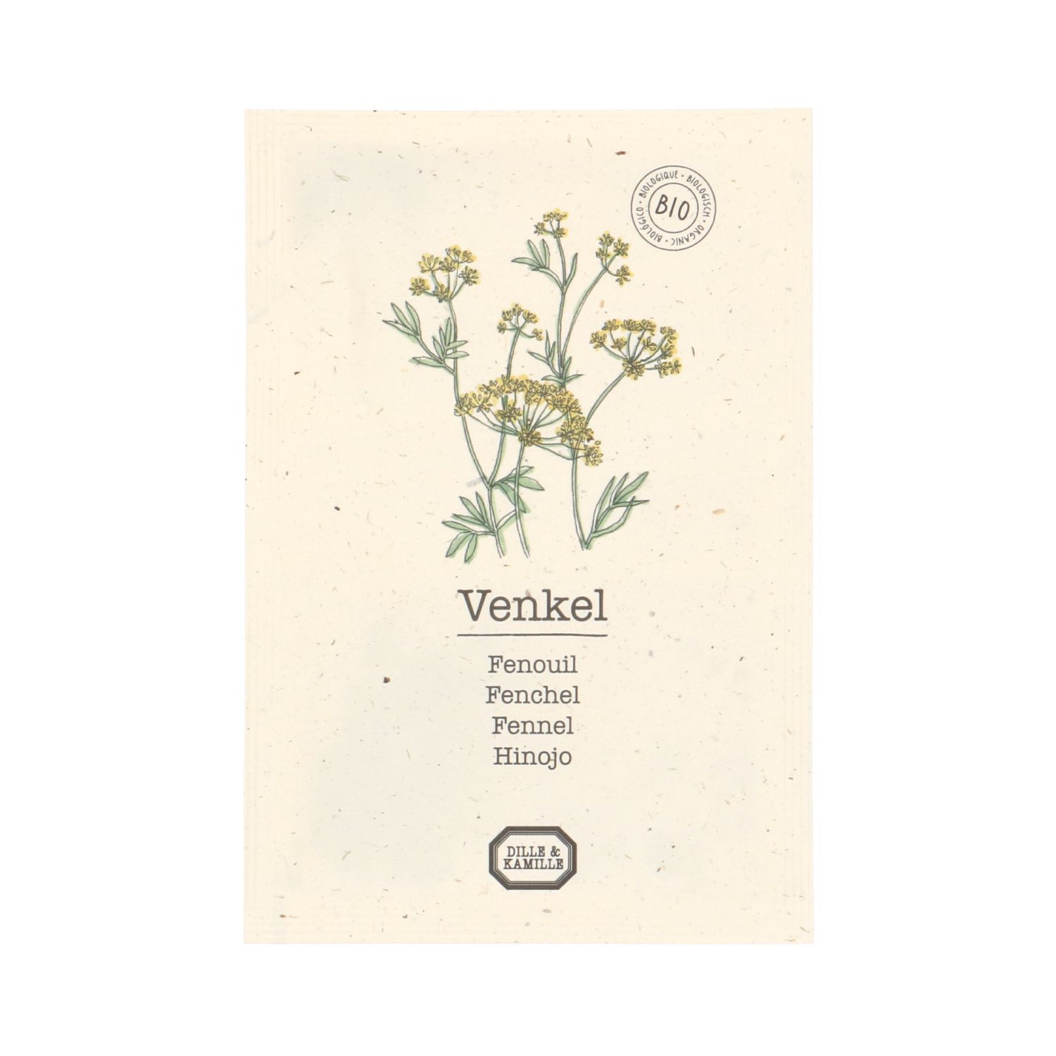 Kruidenzaden, biologisch, venkel, 0.5 g