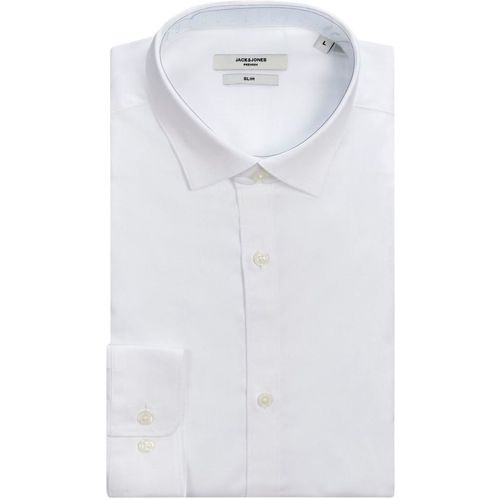 Jack & Jones - 12201905 CARDIFF-WHITE PEPPER Blanco