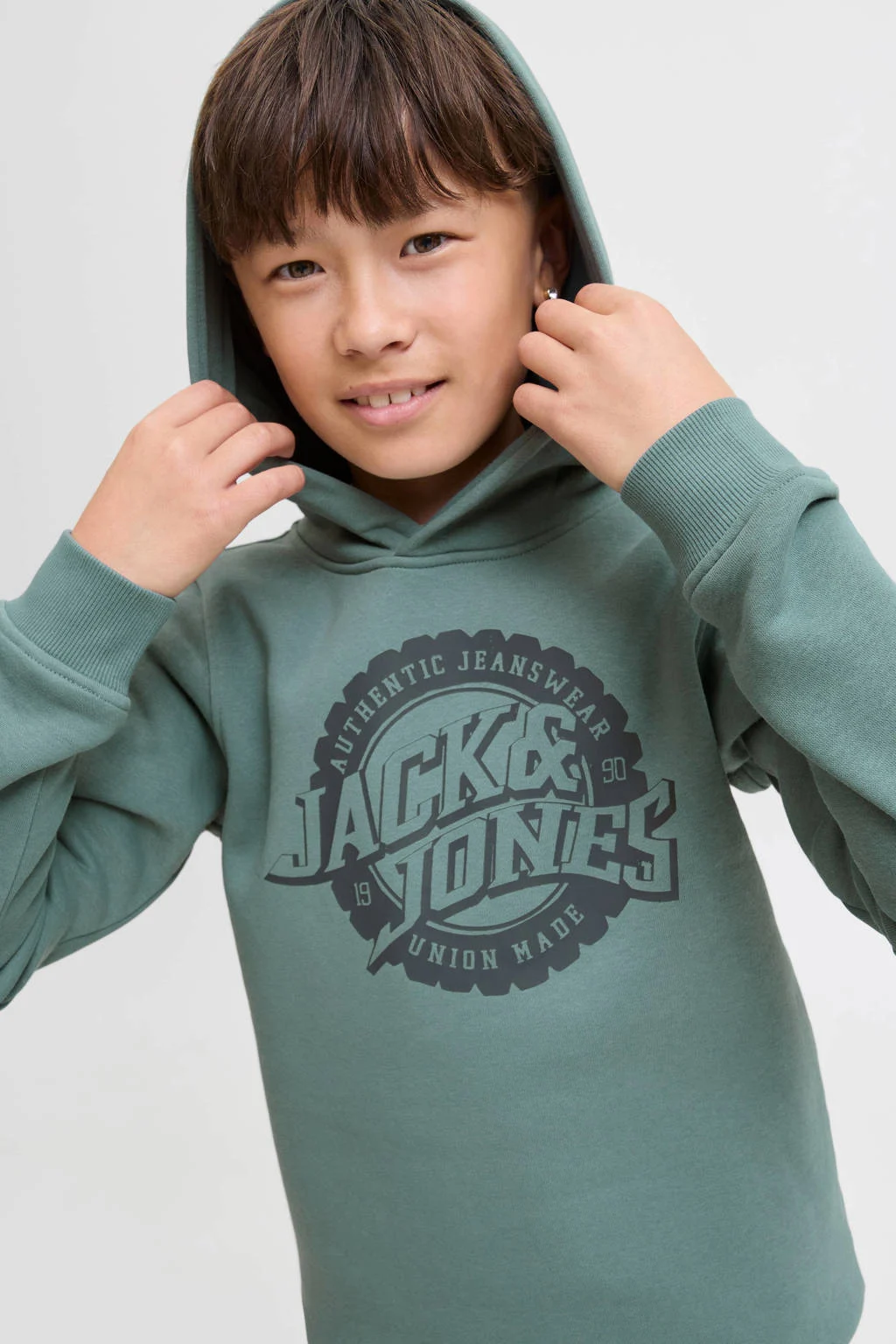 JACK & JONES JUNIOR hoodie groen