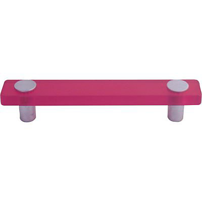 Poignée de meuble acrylique COLOURS Mirra fuchsia 96 mm