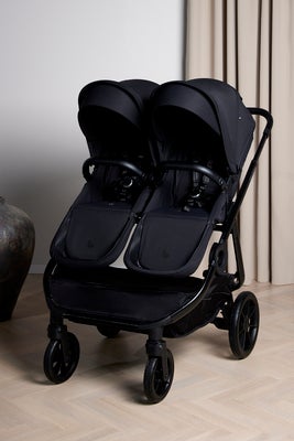 Beemoo Pro Twin 2 Søskenvogn inkl. Cybex Aton B2 & Base, Coffee Black