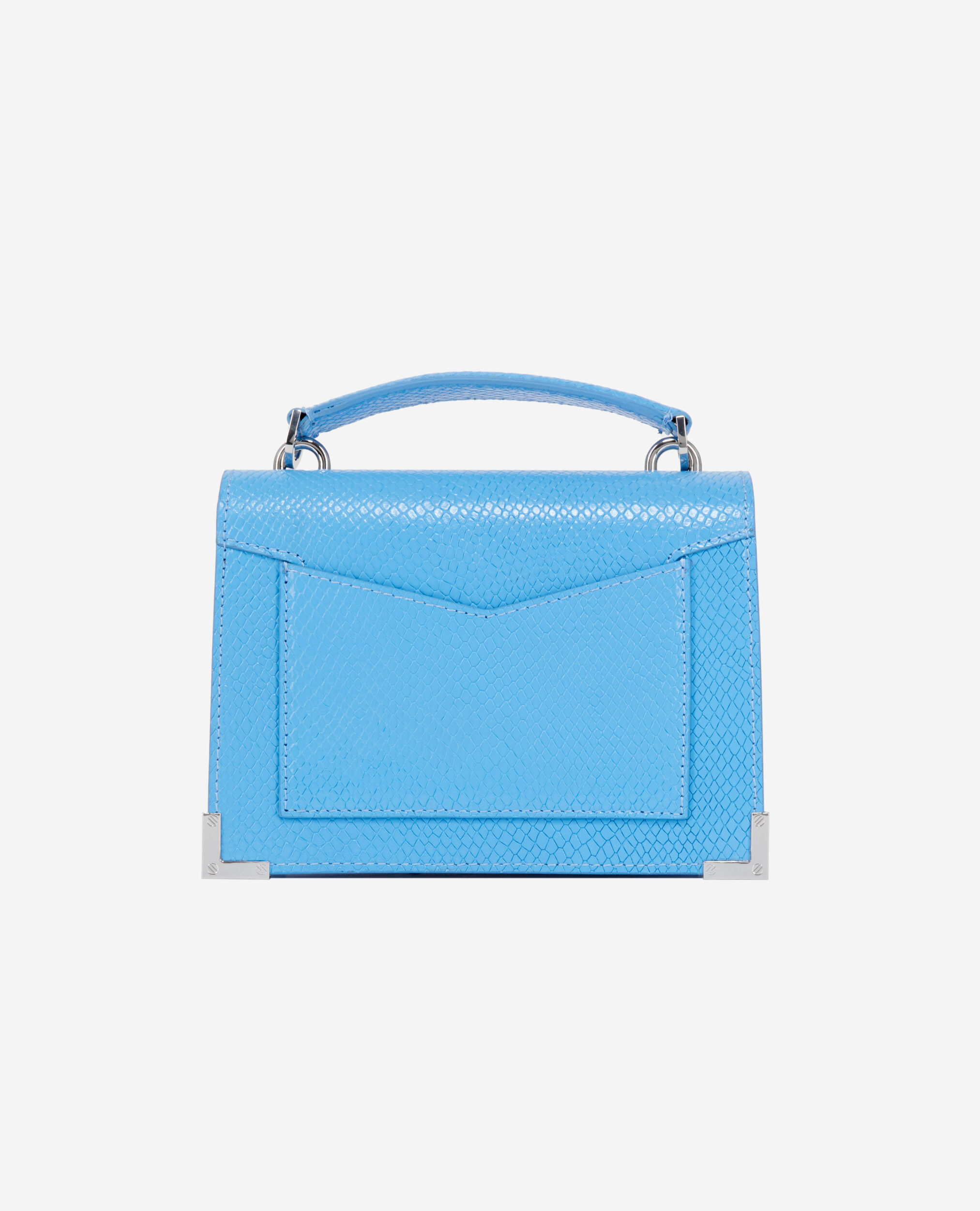 Sac Emily small en cuir bleu