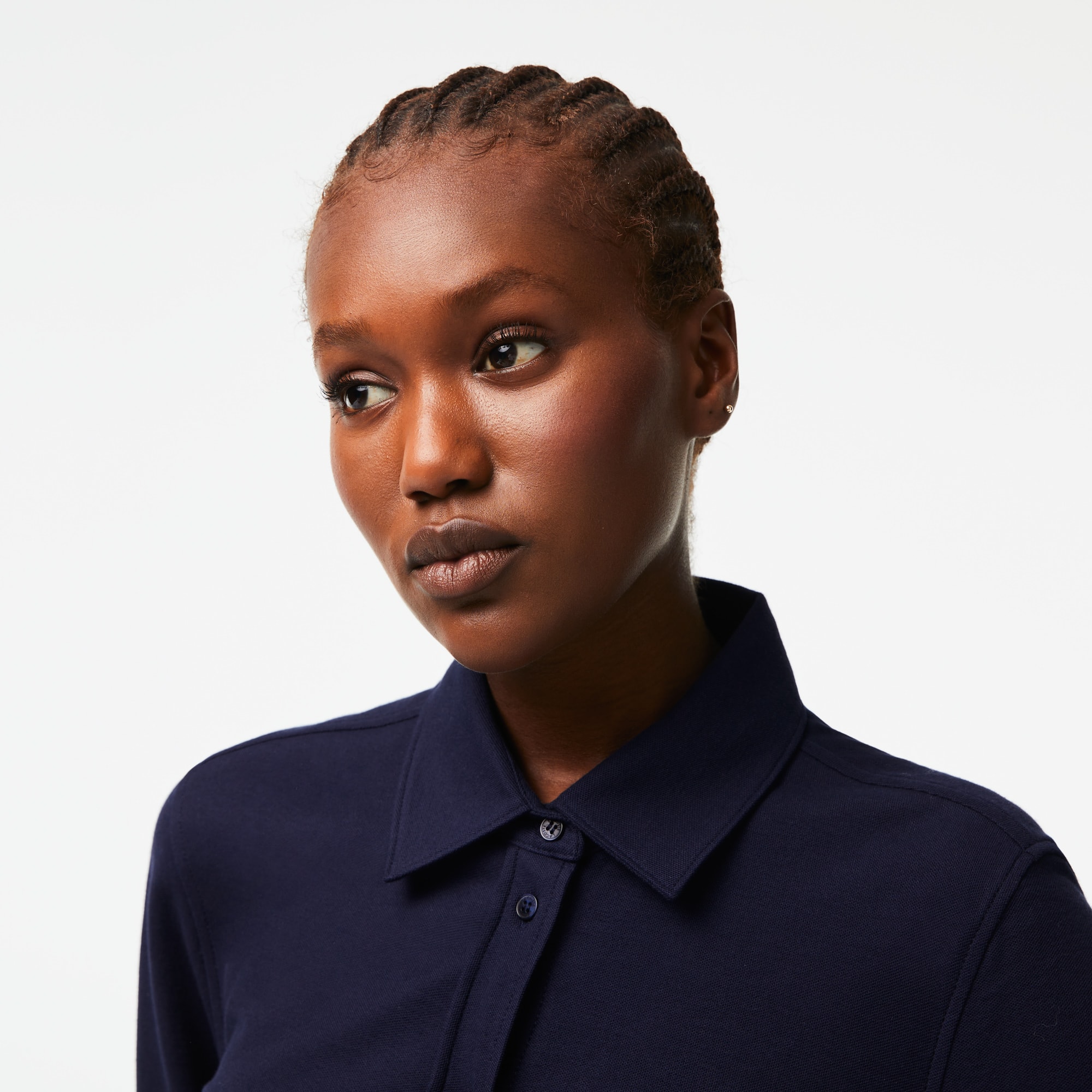 Robe polo femme Lacoste avec taille ajustable en piqué de coton Robes & Jupes - Bleu - Lacoste - Femme