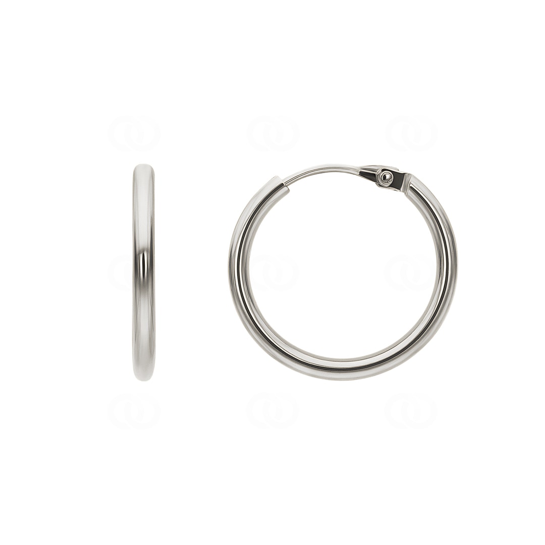 Kreolen 750/18 K Weissgold 1.6mm Ø 16mm