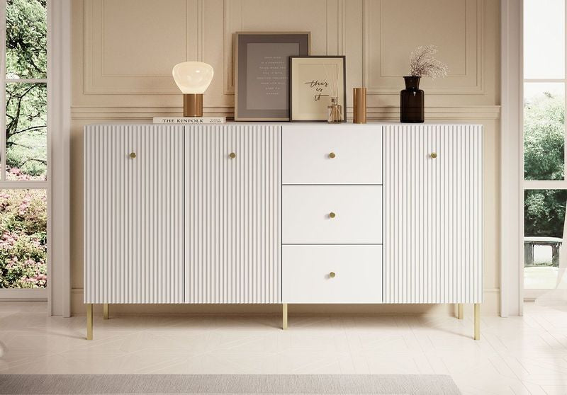 Vermont - Dressoir - Wit - 180x42x98 cm