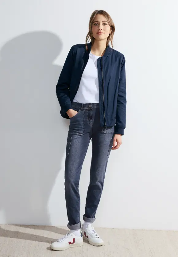 Casual fit Jeans - mid blue used wash