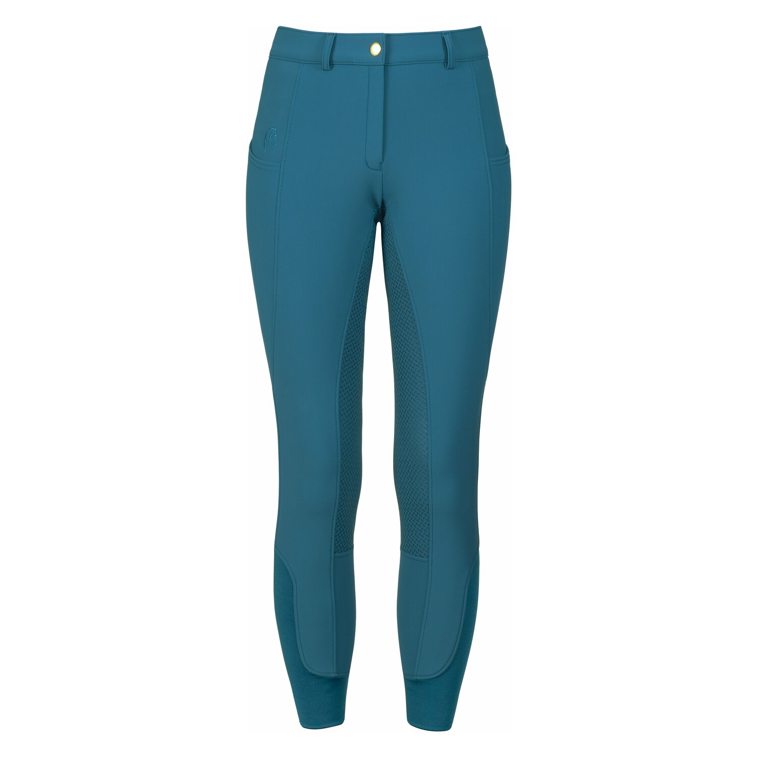 Cheval de Luxe Softshell Grip-Vollbesatz-Reithose - petrol