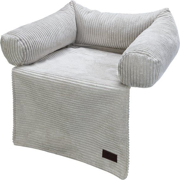 Designed by Lotte hondenkussen Ribbed grijs 50 x 50 x 30 cm