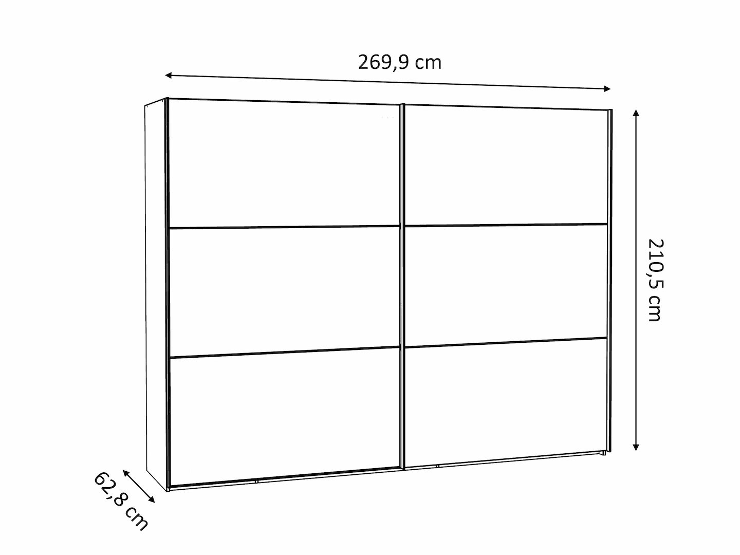 Schwebetürenschrank Tokio