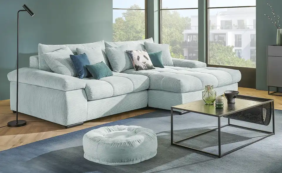 Ecksofa Hella rechts Mintgrün