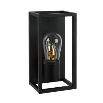Lucide badkamer wandlamp Carlyn zwart