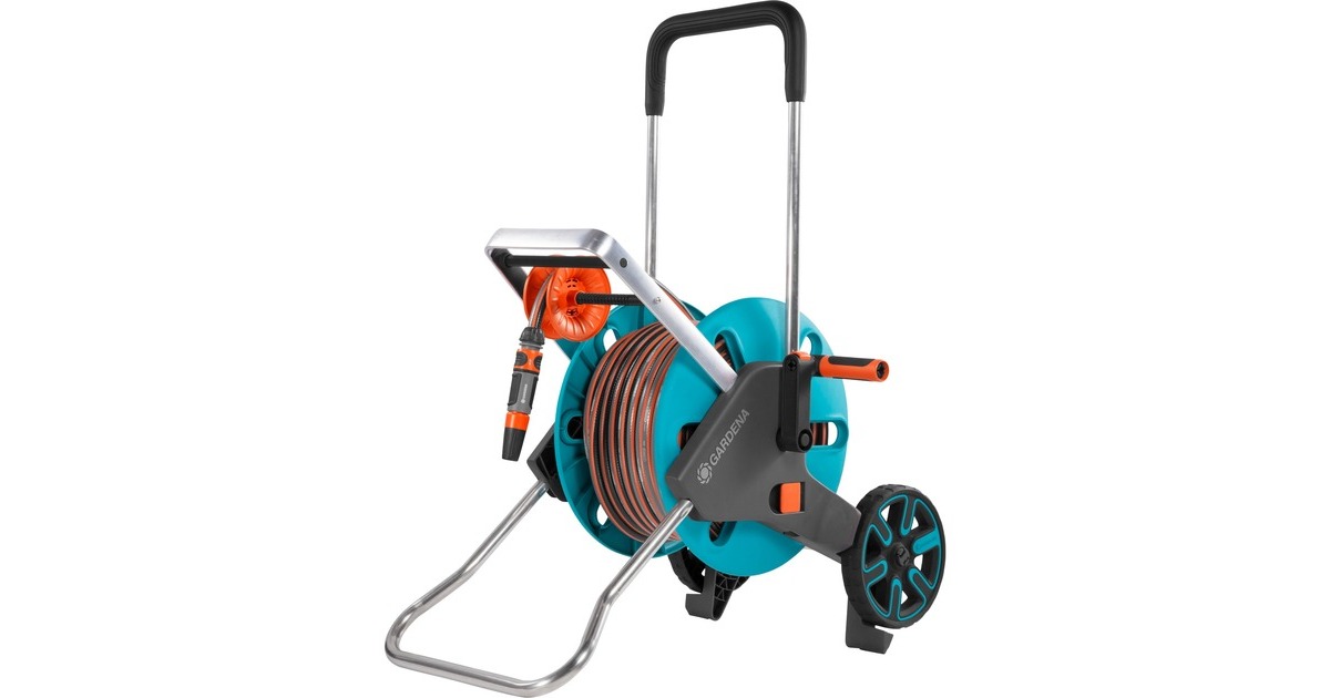 GARDENASlangenwagen AquaRoll M Easy Set  (Turquoise/grijs, 18517-20)