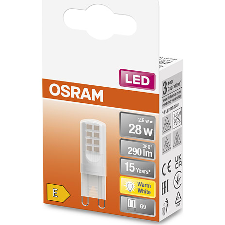 Osram LED pin 2,6W - varmt hvidt lys