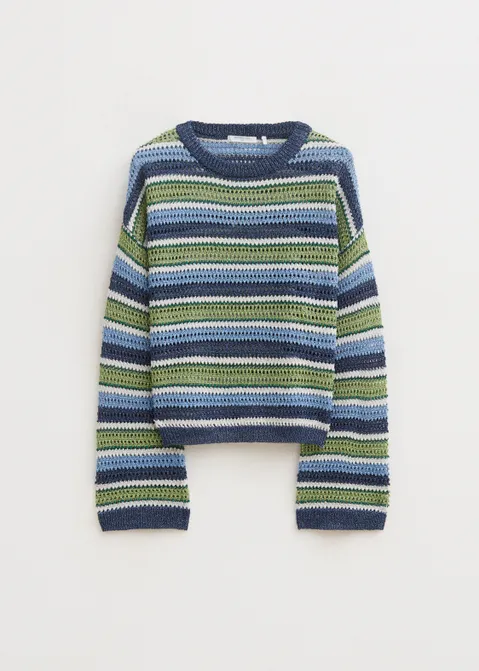 Gebreide trui met lurex assorti (ASSOR)