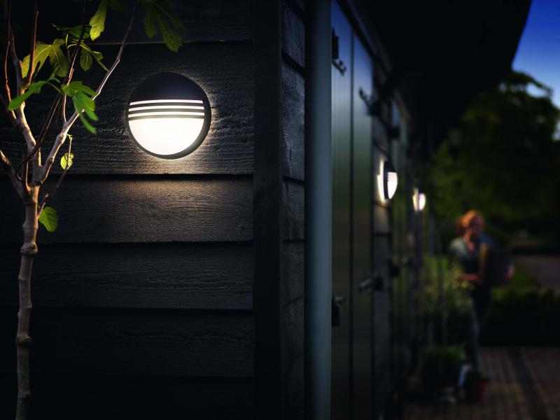 Philips Wandleuchte myGarden Yarrow 17296/30/16 LED-Wandleuchte für den Aussenbereich, 1x 6 W