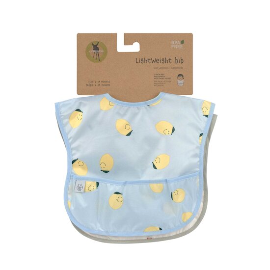Happy Fruits Lot de 2 bavoirs avec poche   Citron        6-24 mois   de               Lässig