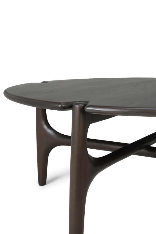 Ethnicraft PI salontafel Ø80 mahonie donkerbruin
