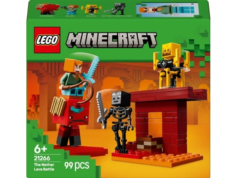 LEGO Minecraft 21266 Nether-lavakampen