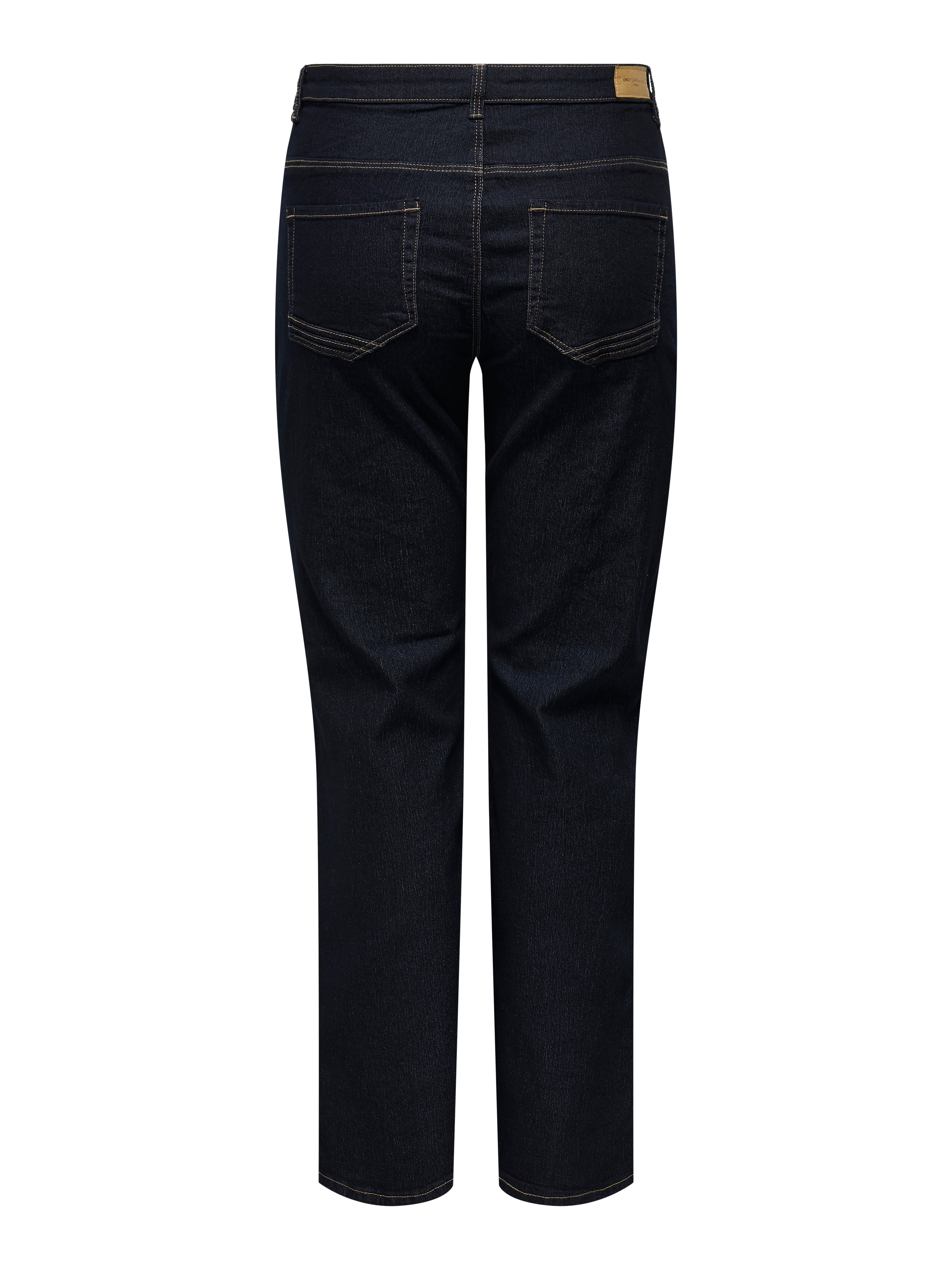 CARSANDRA Hohe Taille Ausgestellt Jeans Dark Blue Denim