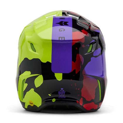 Casque cross Fox V3 THROTTLE 2025 - Jaune / Noir