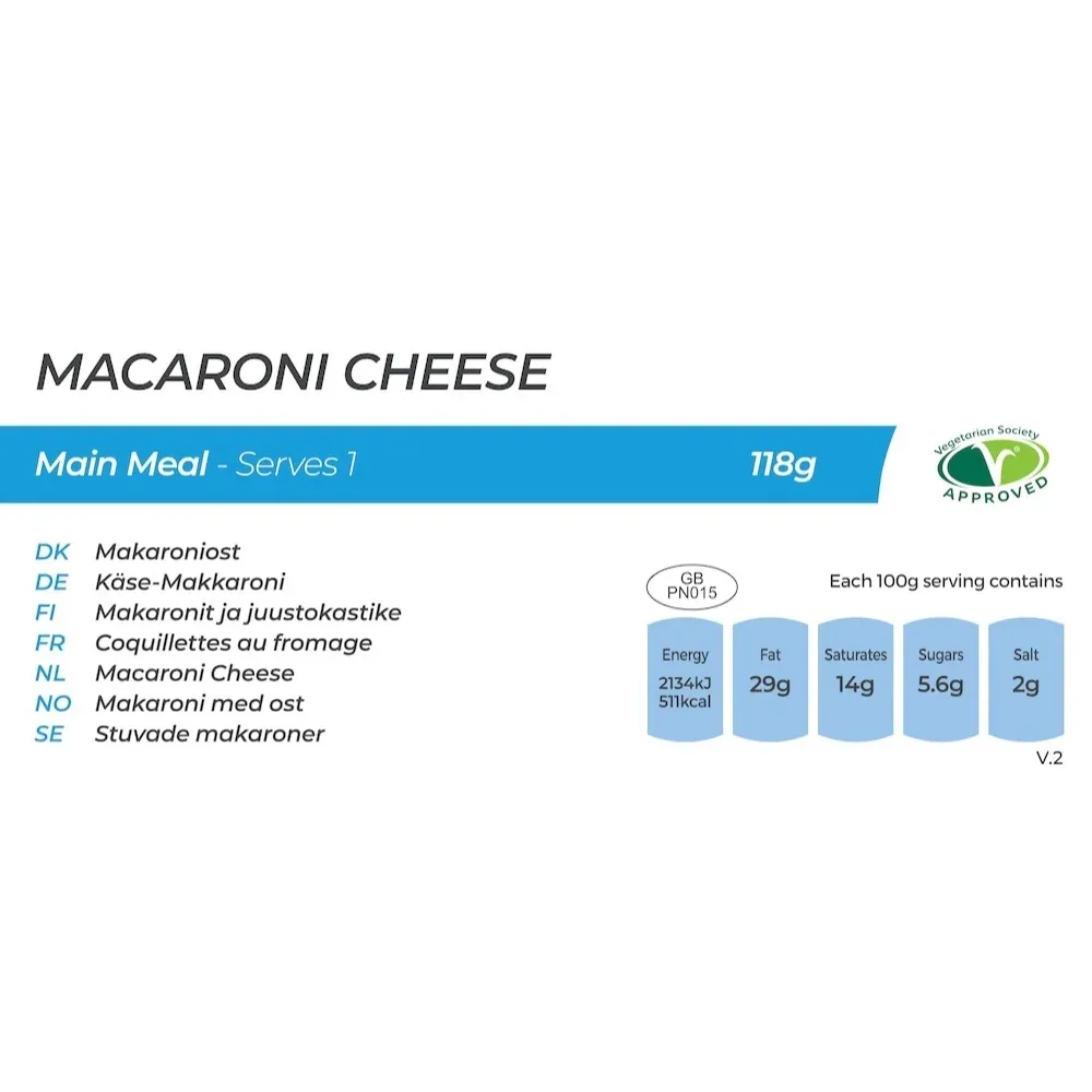 Summit to Eat Dinner Macaroni Cheese Nocolour