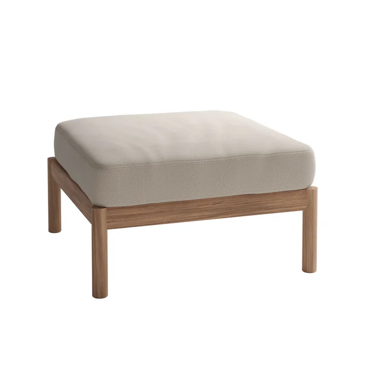 Fritz Hansen - Skagerak Tradition Outdoor Pouf, Teak / light sand