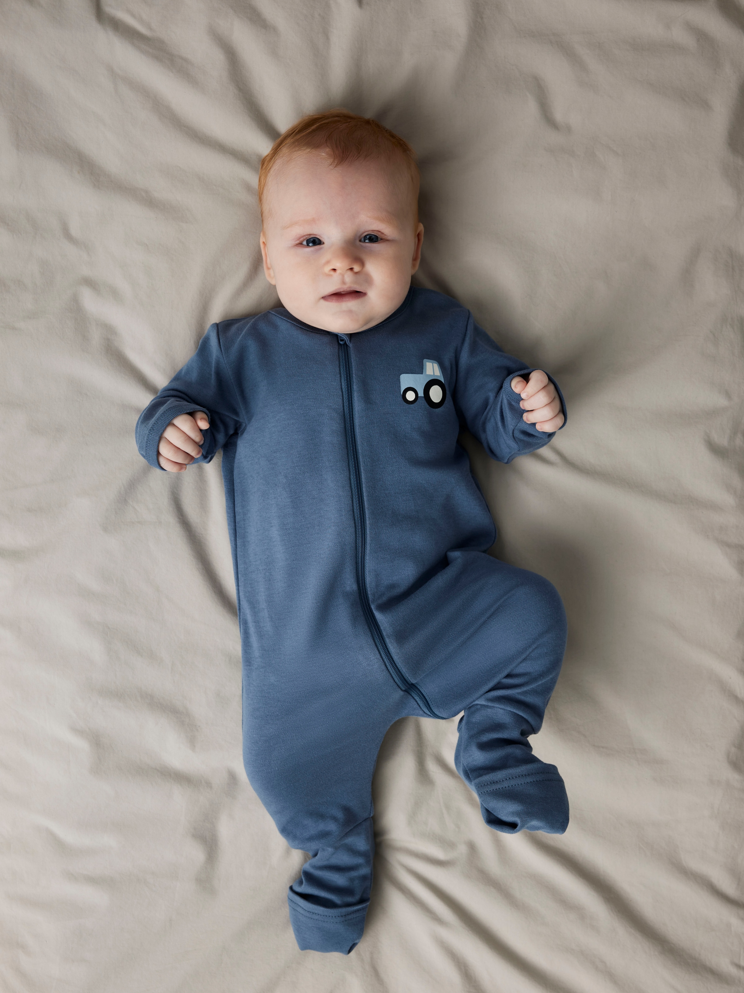 Name It Schlafanzug »NBMNIGHTSUIT 2P ZIP FF JET TRACTOR NOOS« Packung, 2 Stk. tlg.,