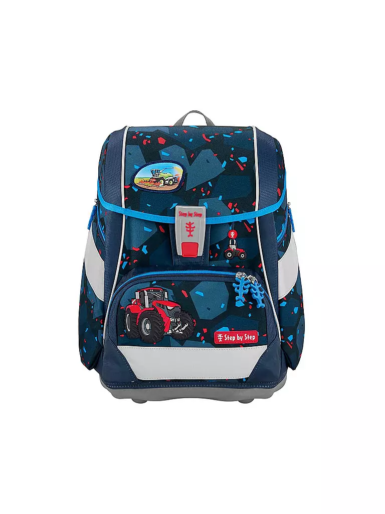 STEP BY STEP Schultaschen Set 6tlg - 2in1 Plus Tractor Freddy schwarz