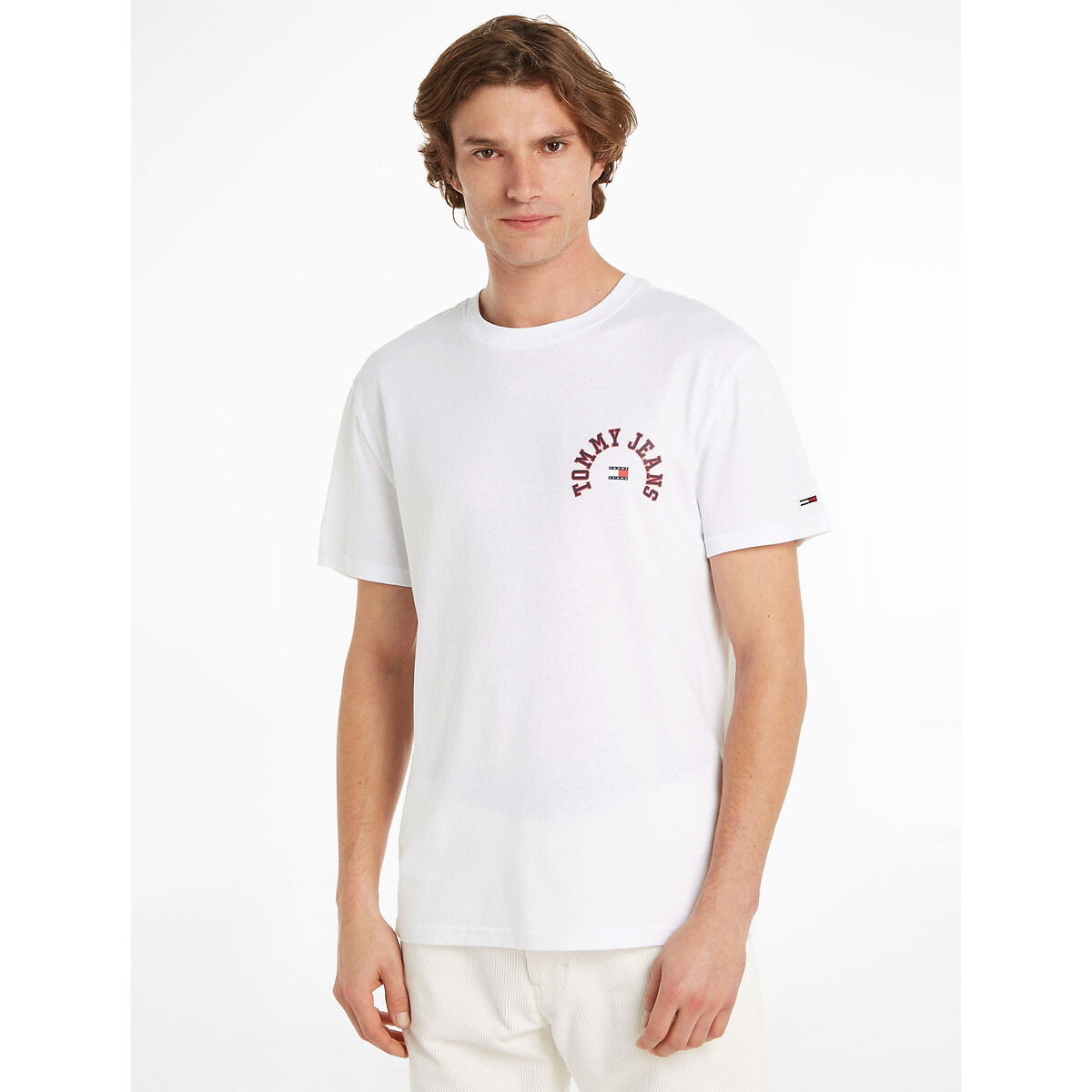 TOMMY JEANS<br>Camiseta com gola redonda e mangas curtas