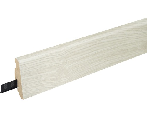 SKANDOR plint Chalk Hickory FU60L 19 x 59 x 2400 mm