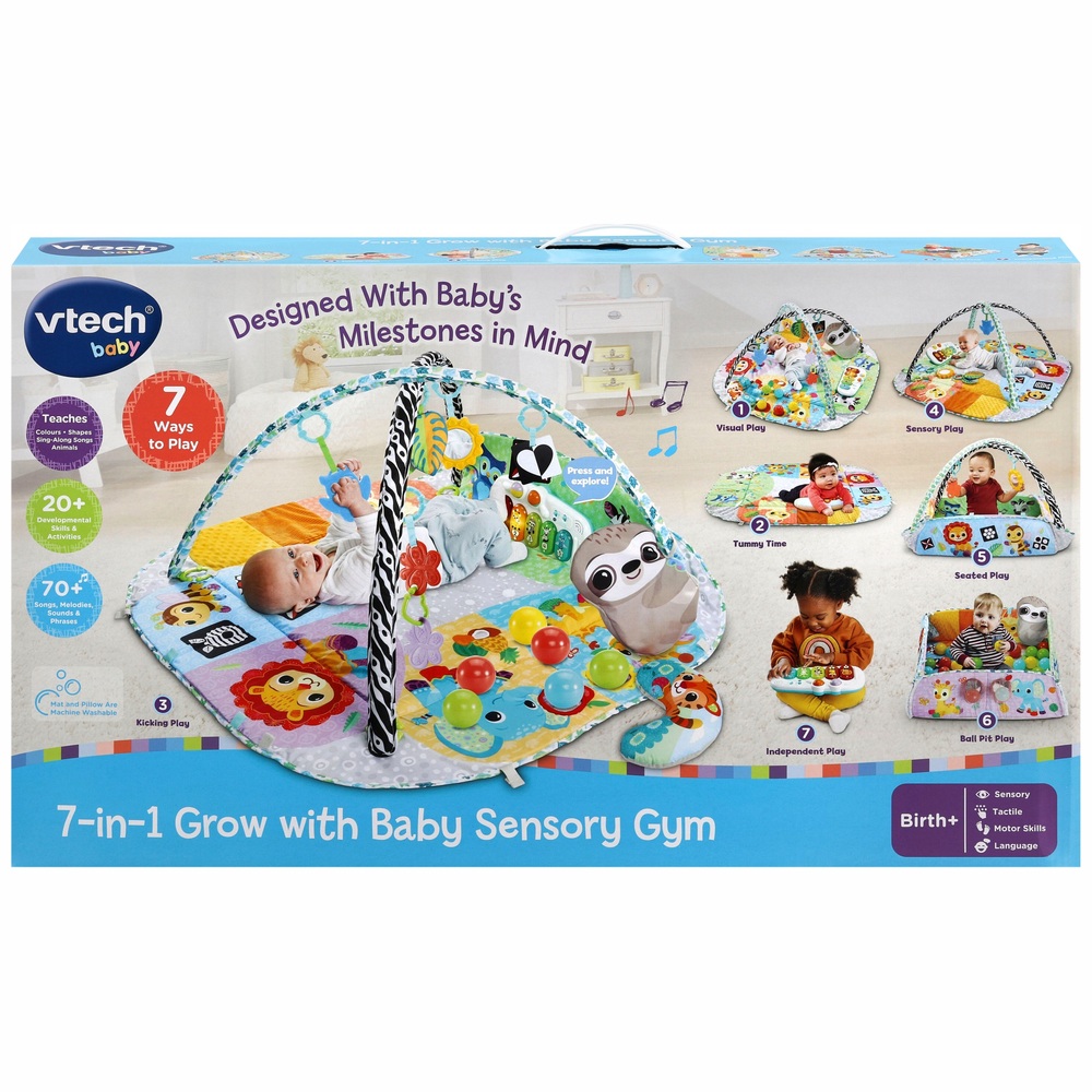 VTech 7-in-1 Grow with Baby Sensory Gym