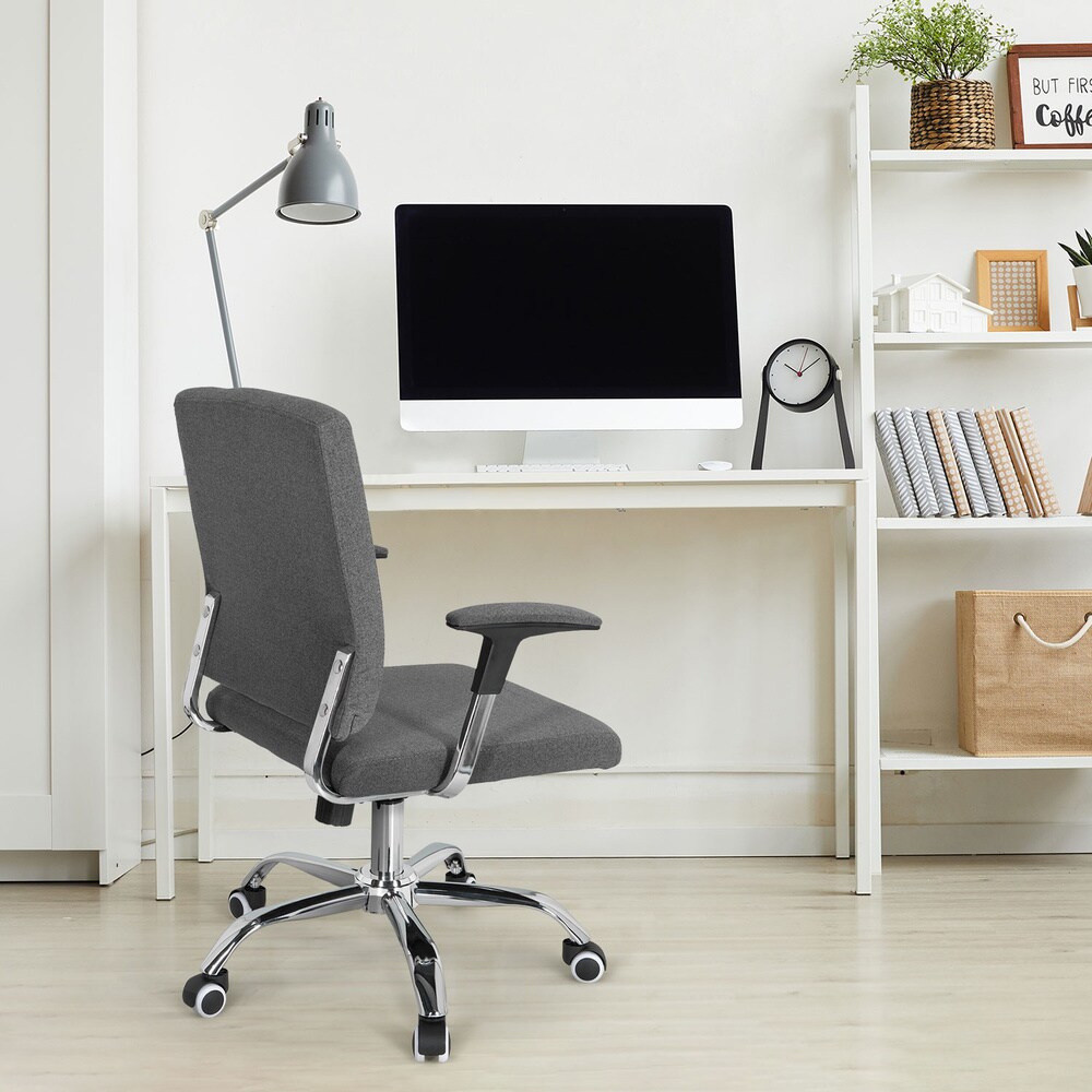 Home Office Chefsessel CHARLES I Stoff mit Armlehnen hjh OFFICE