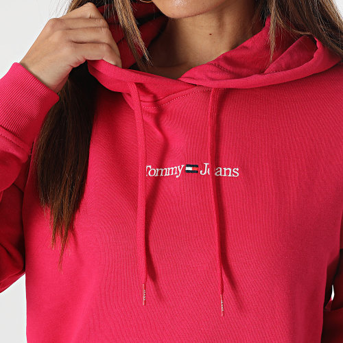 Sweat Capuche Femme Regular Serif Linear 5649 Rose