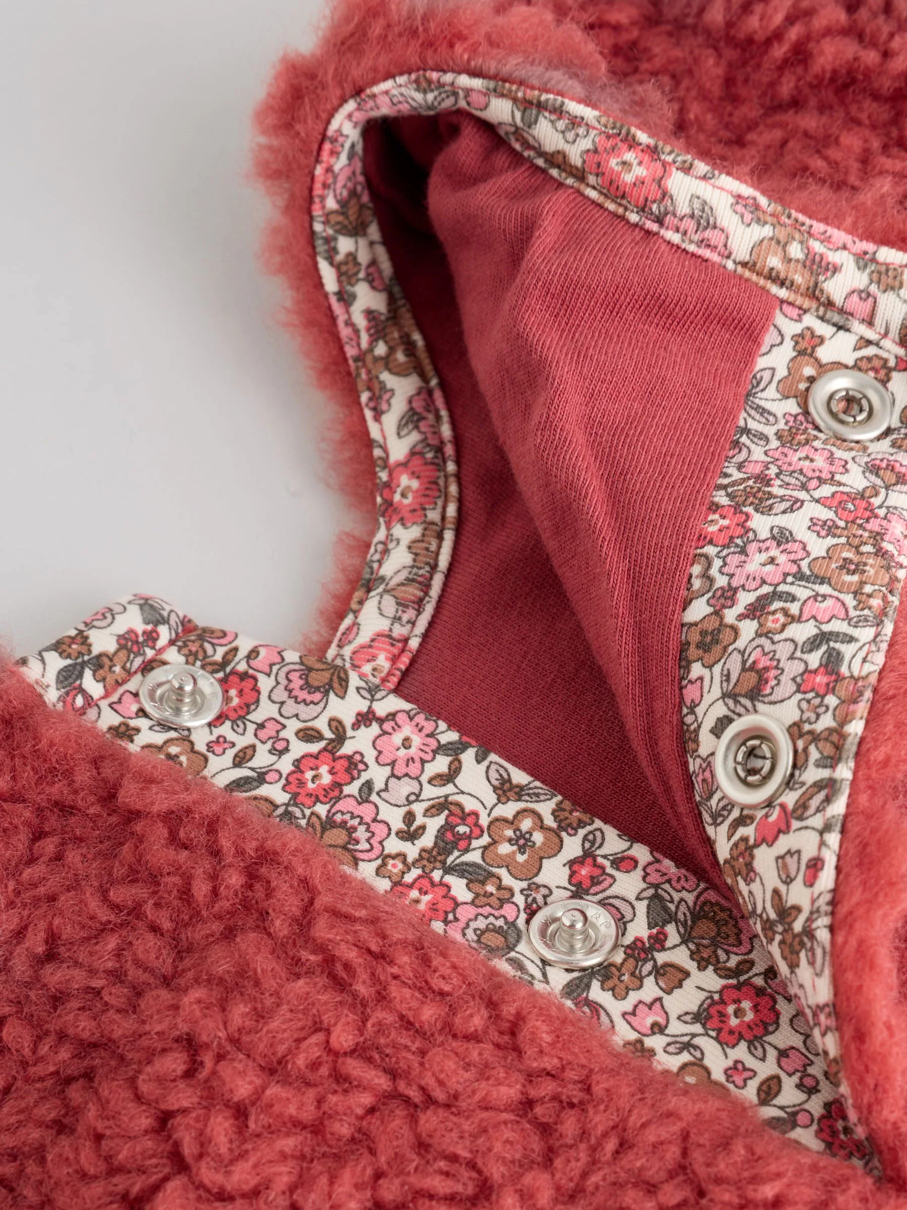 Rood gebloemd - 2 -delige Set van Fleece Tops en Leggings voor Baby''s (0mnd-2jr)
