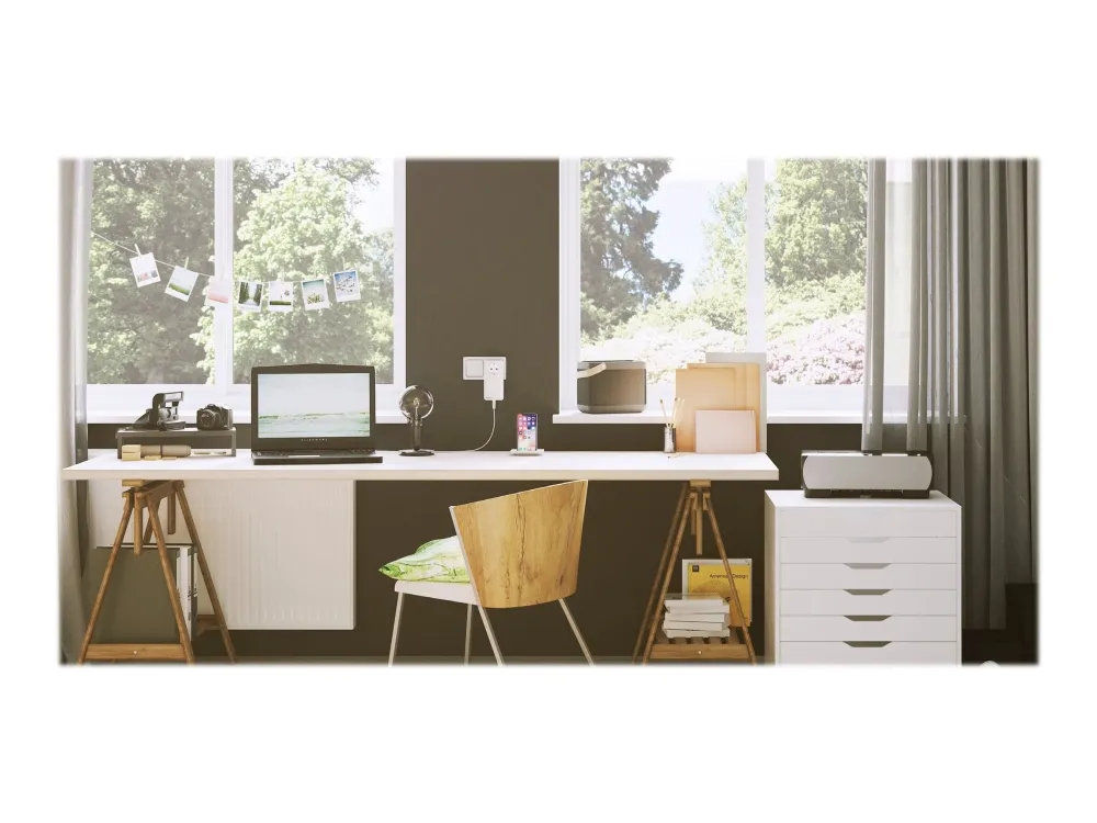 devolo Magic 1 LAN - Starter Kit - bro - - 1GbE, HomeGrid - kan sluttes til vægstik (pakke med 2)