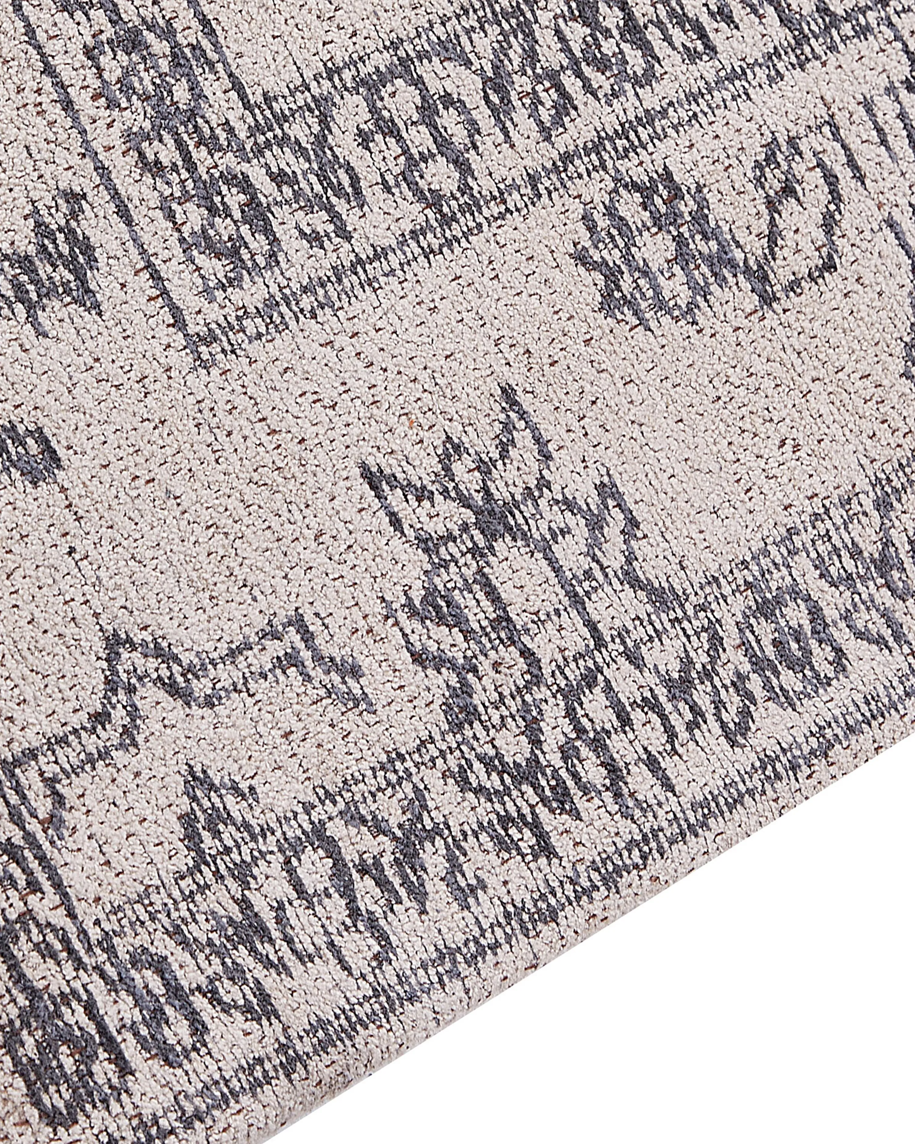 Vloerkleed GOLLER Beige 80 x 300 cm Katoen