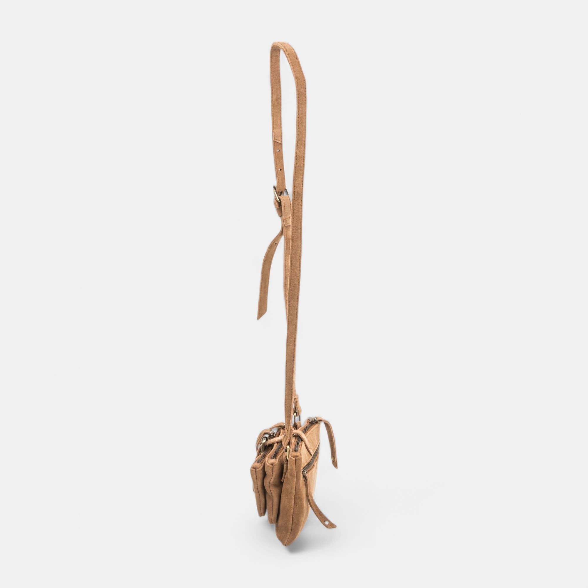 Sac bandoulière en cuir cognac
