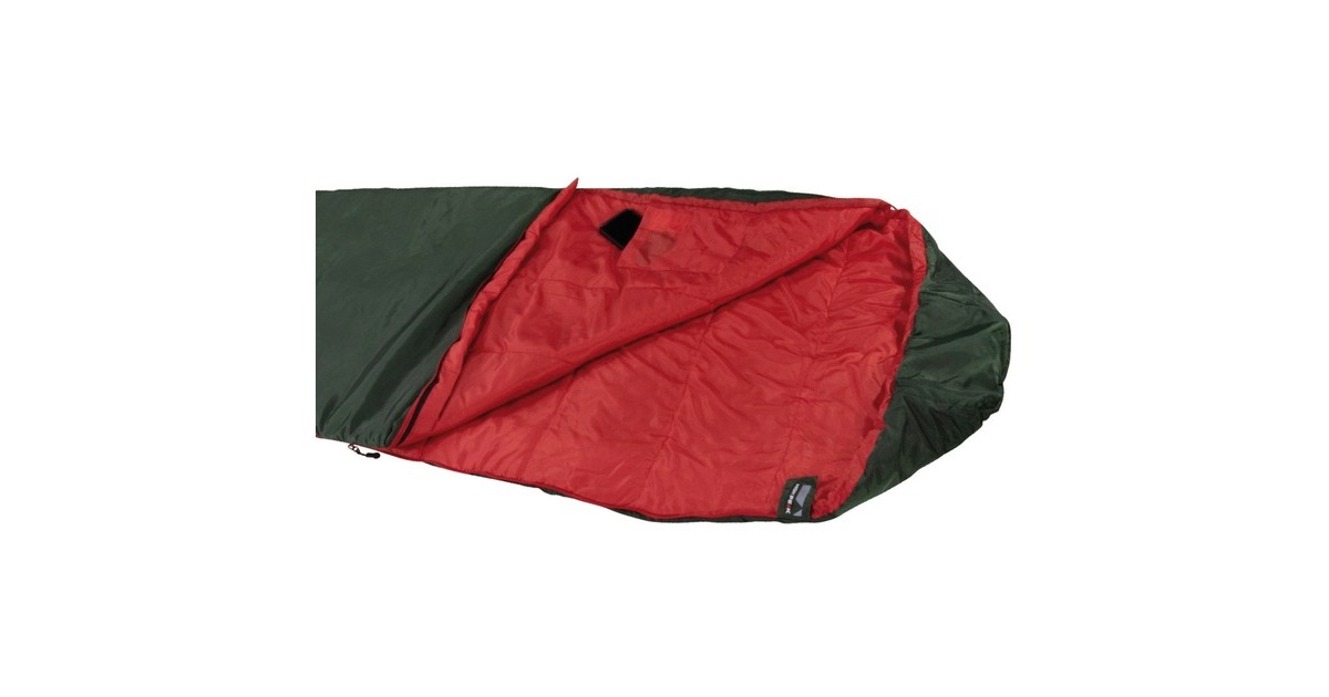 High PeakLite Pak 800 slaapzak  (Groen/rood)