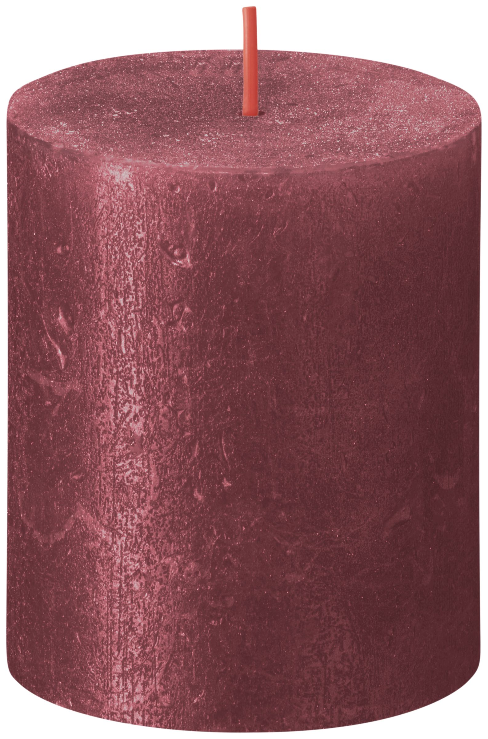 Bolsius Metallic Rustiekkaars 80/68 Rood (1 stuk)
