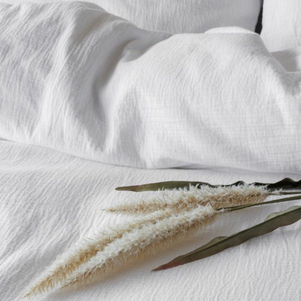 Town & Country Mousseline Dekbedovertrek - 140 x 220 cm - Zand