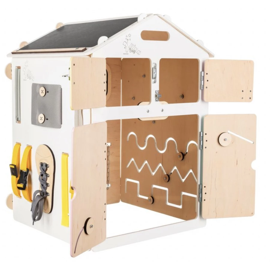 Montessori® BusyKids House - Pastell Weiss Montessori® by Busy Kids mehrfarbig